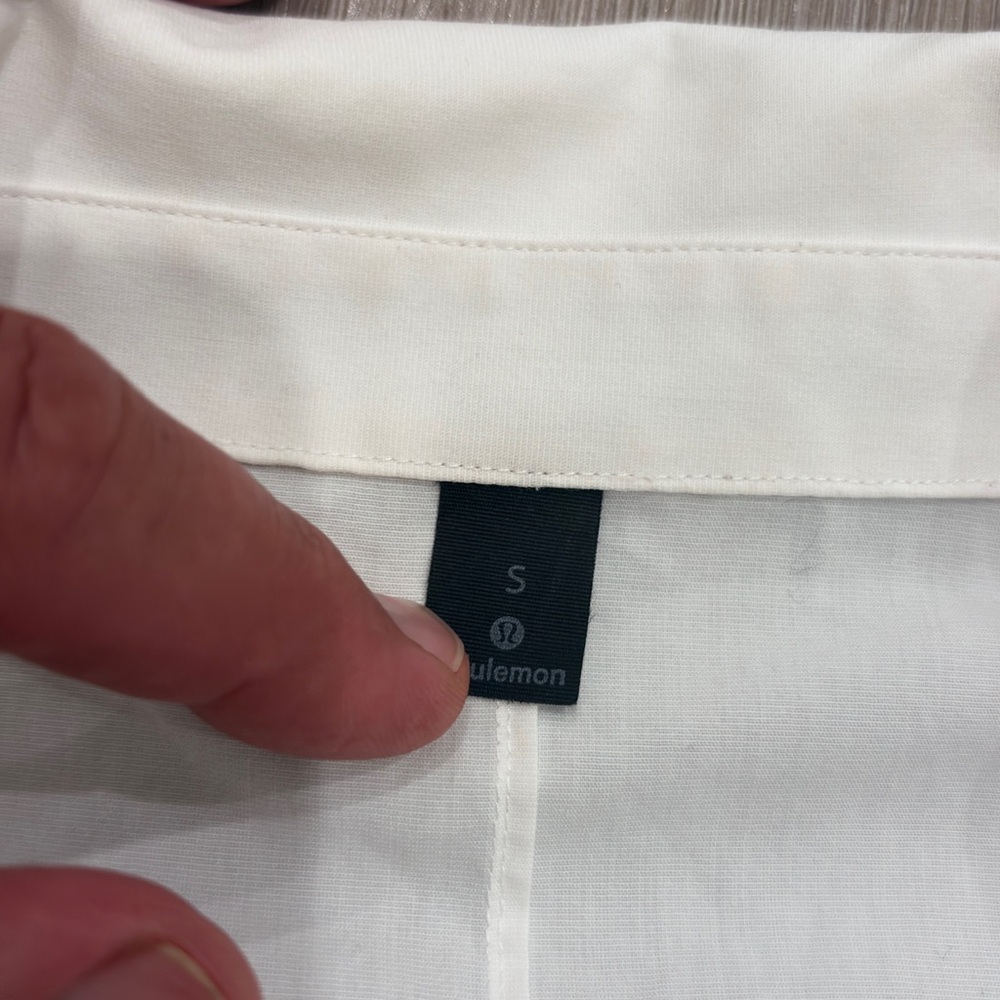 Lululemon New Venture White Men's Shirt S Small Slim - Picture 7 of 7